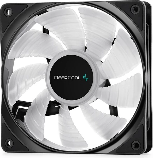 Ventilator kase DeepCool RF120-3in1, 12 cm, 3 copë, i zi, me ndriçim multi