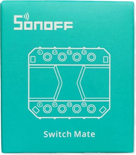 Smart Switch SONOFF S-MATE2 (S-MATE), eWeLink-Remote, 3V bateri, 50m kontroll lokal, 16A, i bardhë