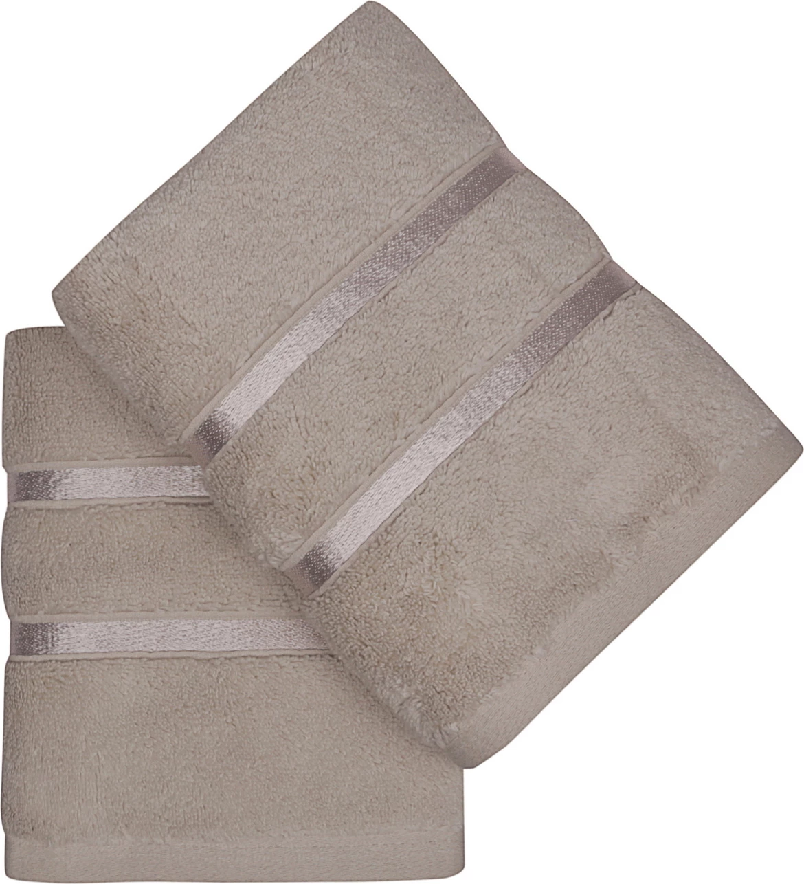 Set peshqirësh për duar (2 copë), Mijolnir, Dolce, ngjyrë kafe e çelët