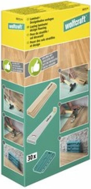 Set veglash Wolfcraft për vendosje laminate dhe parketi, gri, 3 copë