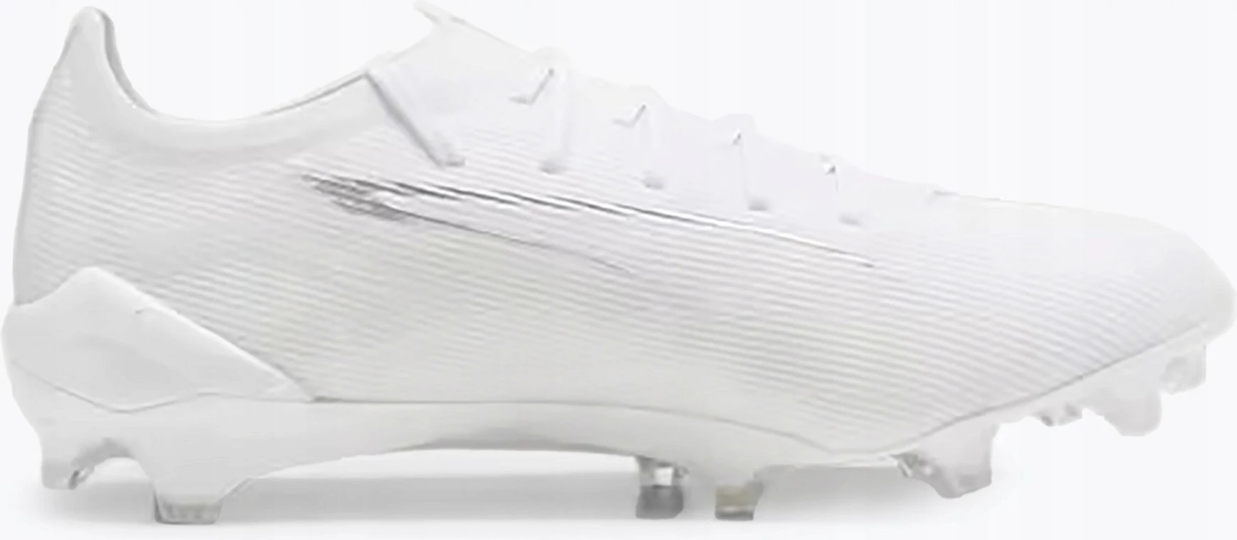 Këpucë futbolli Puma Ultra 5 Ultimate FG 107683-04, nr.43, sintetike, me lidhëse, për terren të butë/turf, të bardha