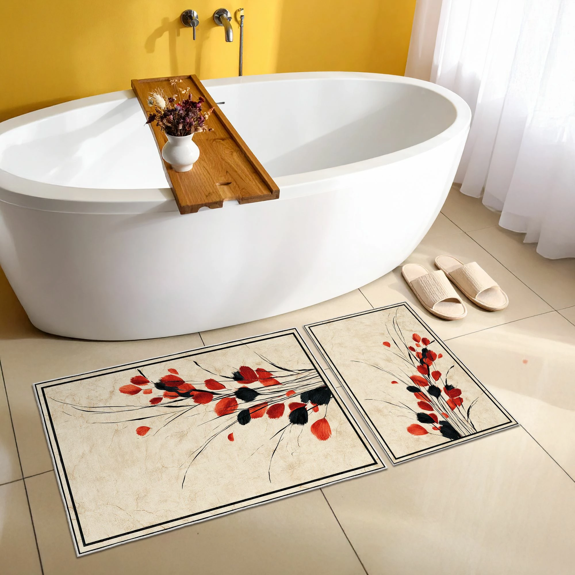 Set tapetash për banjo, 2 copë, Mijolnir, Asr03, bezhë