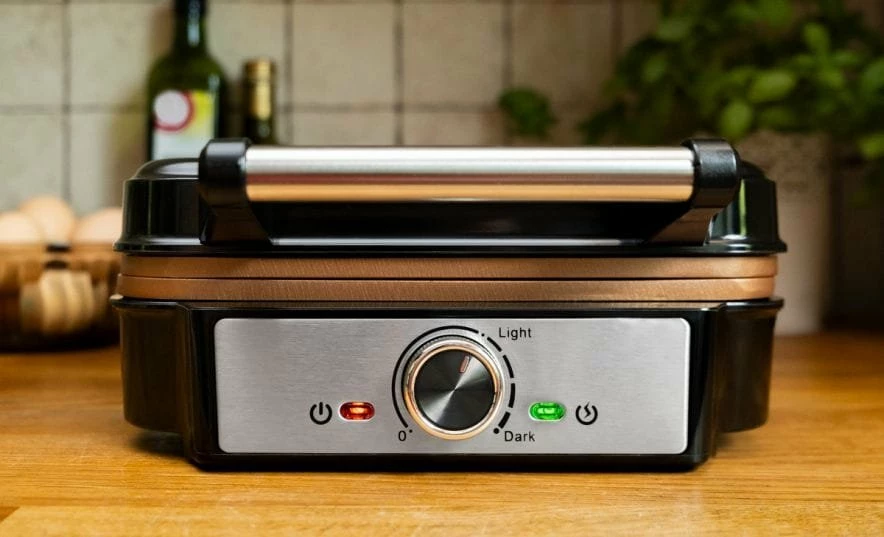 Aparat për waffle Ideal IK1602 1200 W, 4 waffle, argjend