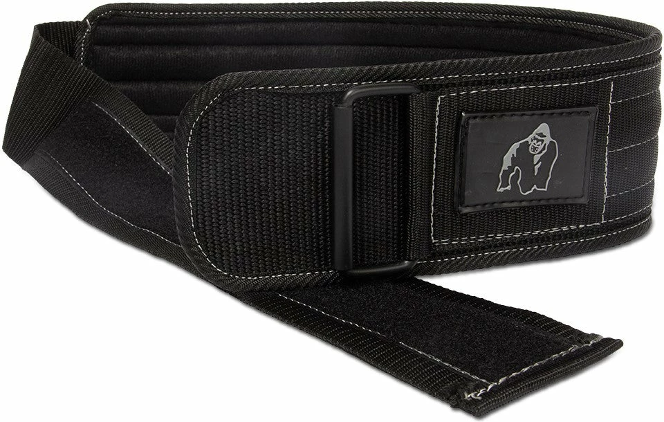 Gorilla Wear 4 Inch Nylon Lifting Belt - Black/Gray [Madhësia: S/M]