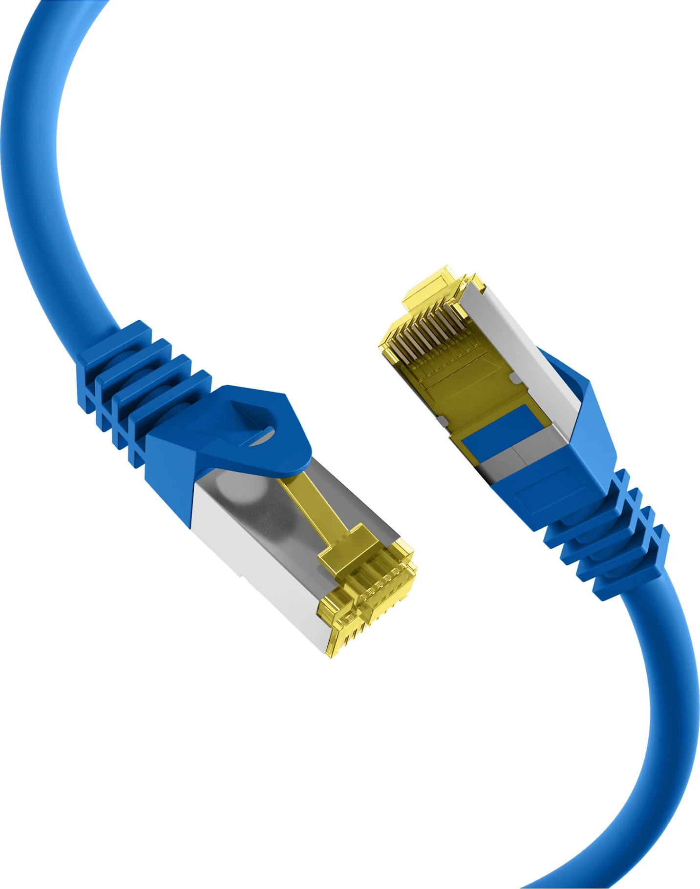 Kabllo rrjeti EFB Elektronik Cat6a S/FTP RJ45 0.15m, PoE, blu