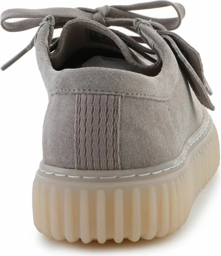 Këpucë Clarks për meshkuj, gri e çelët