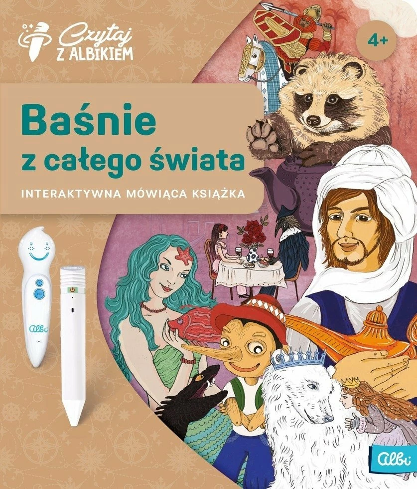 Libër interaktiv Albi Read with Albik Fairy Tales from Around the World, 27 x 23 cm, 4+