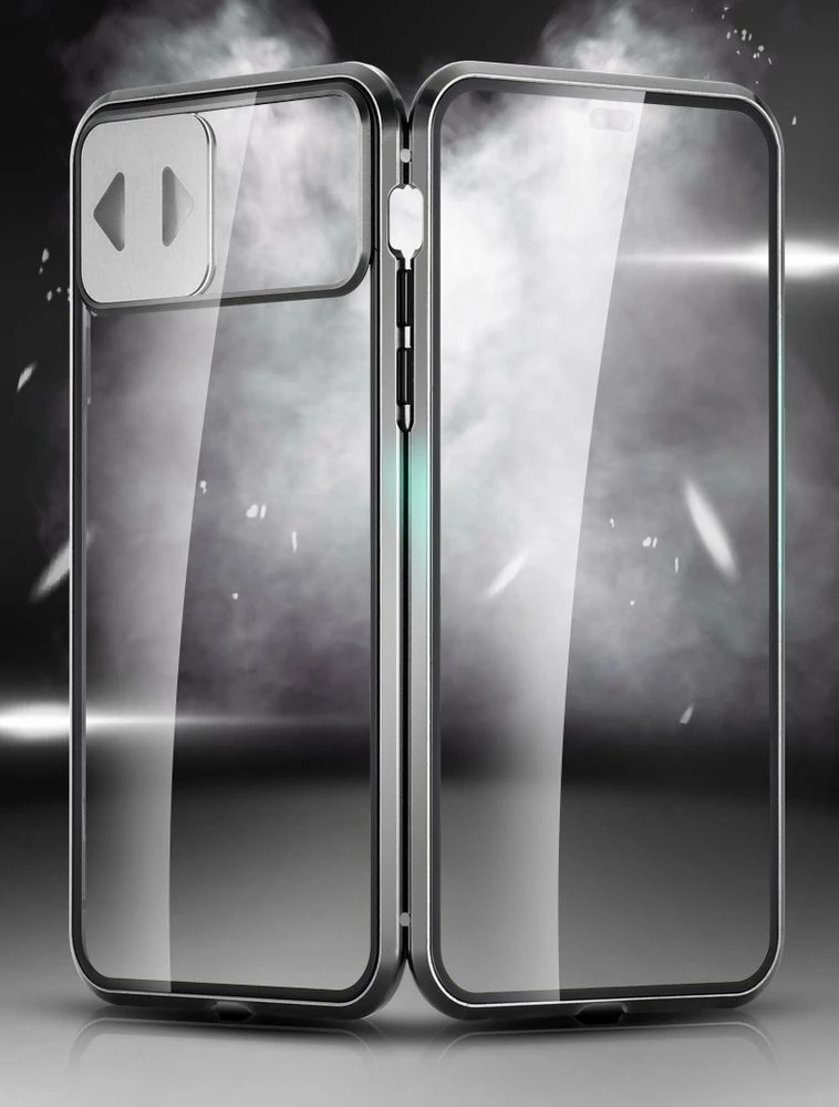 Mbështjellës Wozinsky Magnetic Cam Slider Case për Huawei P40, Full Body Cover, i zi