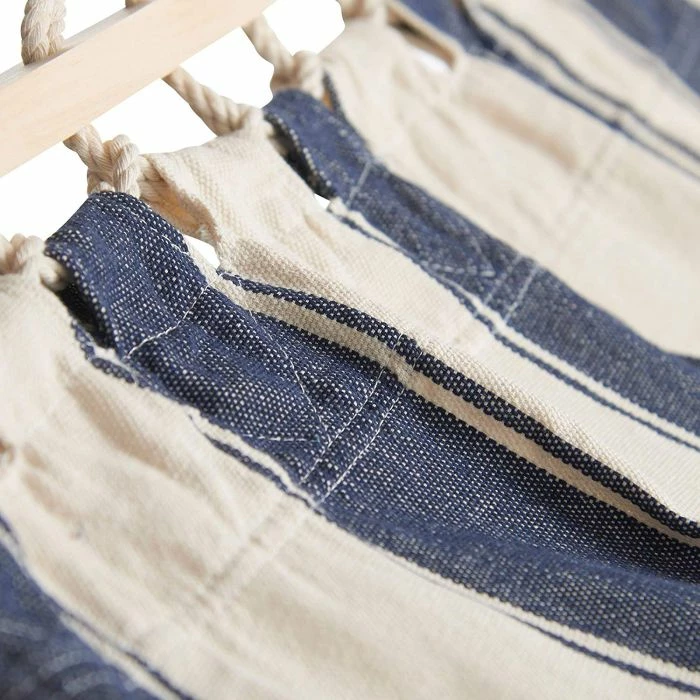 Hamak i varur VONHAUS 22/106 200x100 cm, 120 kg, blu/bardhë, me çantë