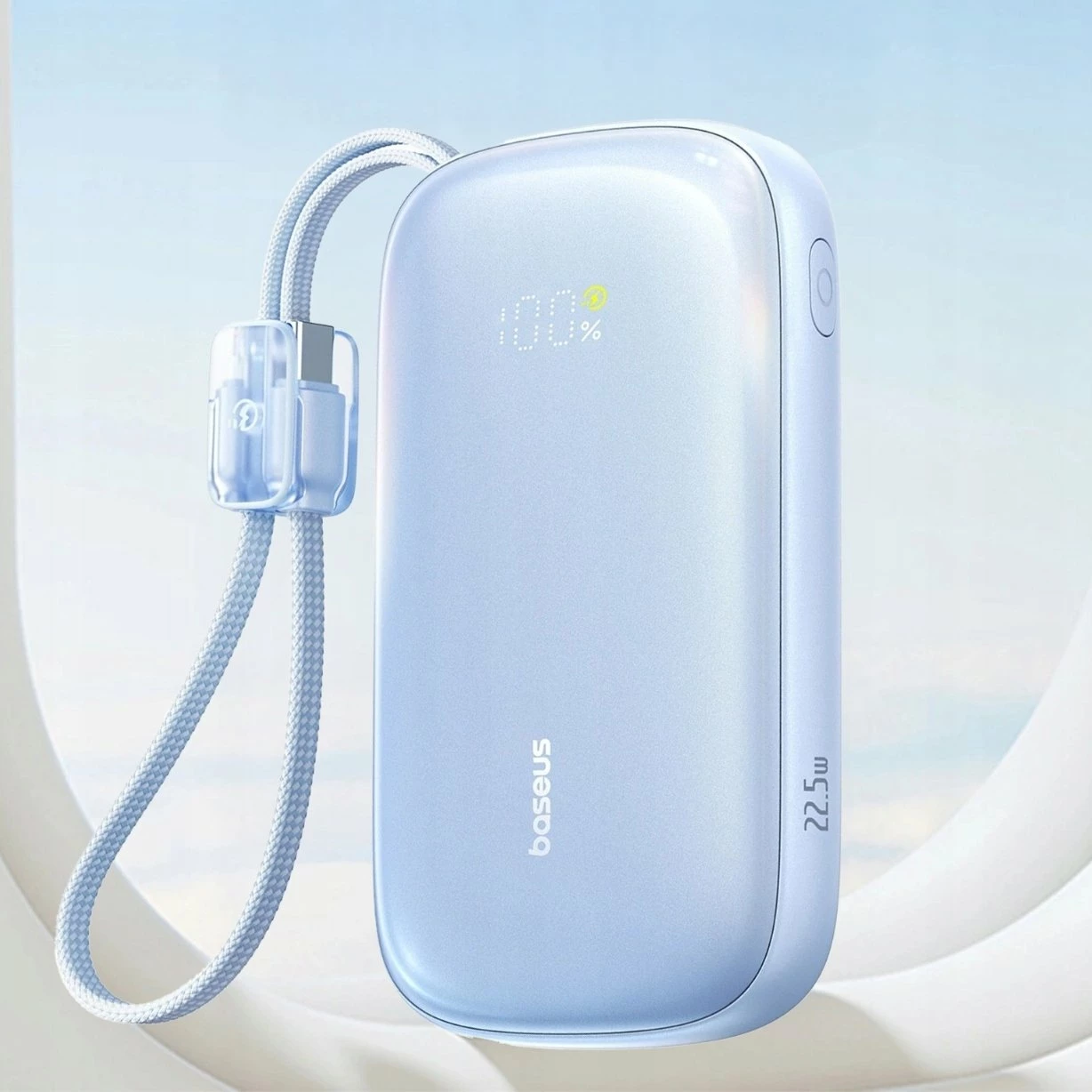 Powerbank Baseus EnerFill FC21 Qpow 3 Ultra 20000mAh 22.5W me ekran, Blu