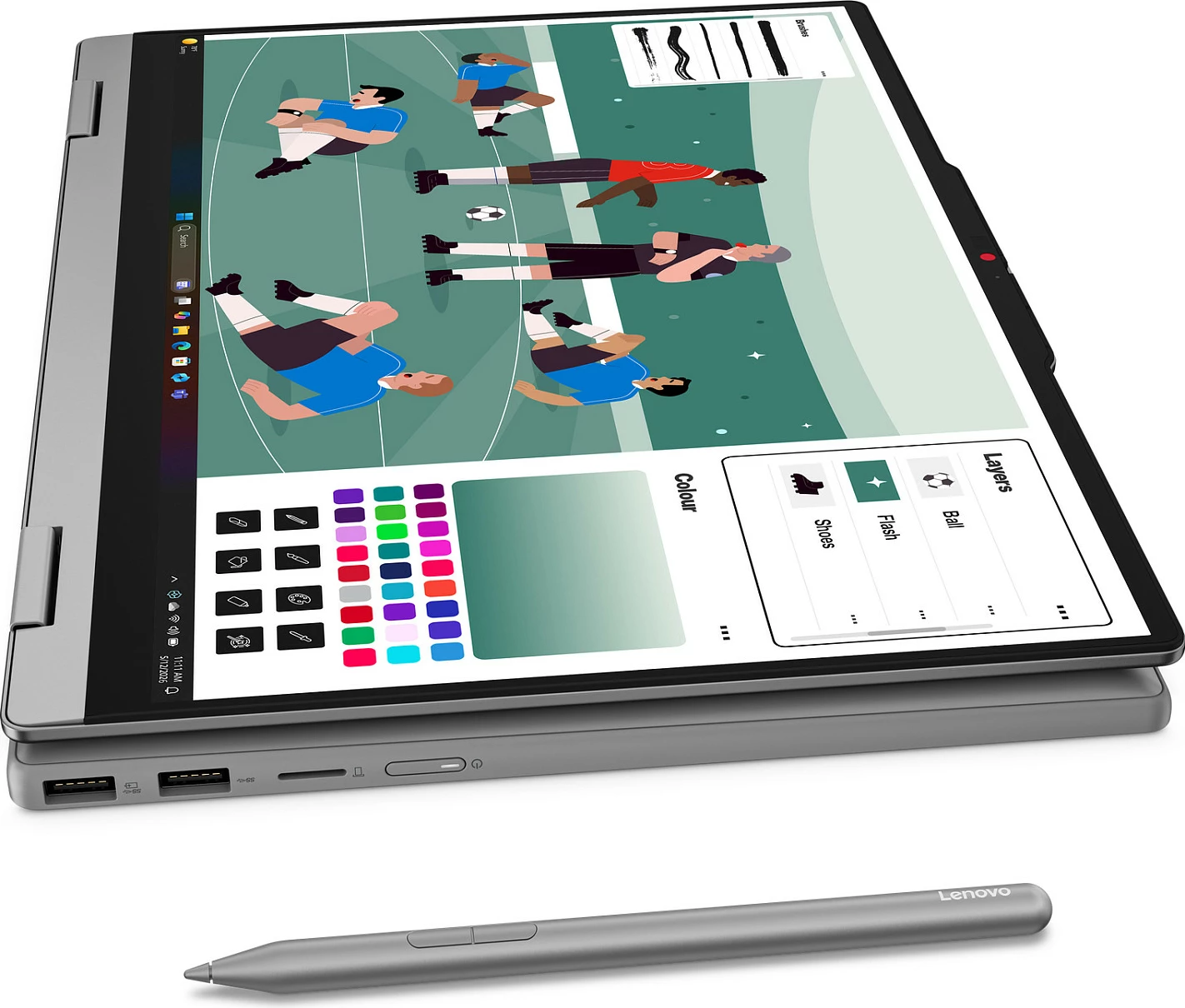 Laptop Lenovo IdeaPad 5 2in1 RYZ AI 7 445, 16GB RAM Memorje, 512GB SSD, 14" WUXGA, Luna Grey
