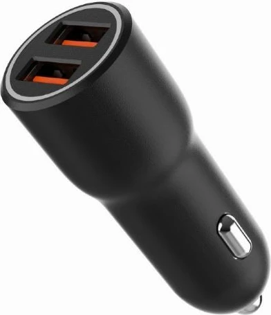 Karikues veture Gembird TA-UC-A2QC36-CAR-01, 2x USB-A QC3.0, 36W, Zi