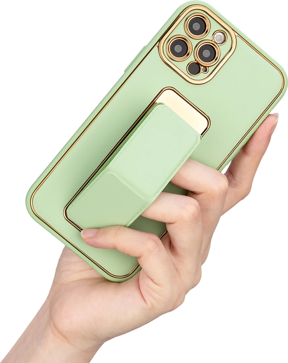 Mbështjellës Hurtel New Kickstand Case për iPhone 12 Pro, me qëndrim, e gjelbër