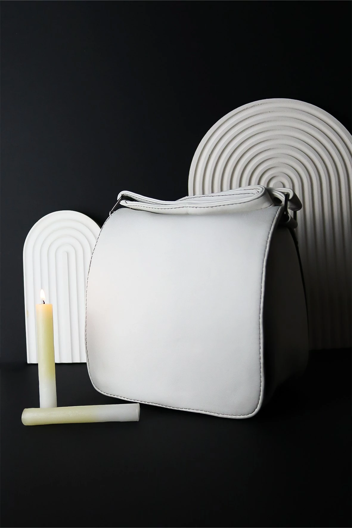 Çantë krahu Zoozie Bags, e bardhë, HDBOCF0001