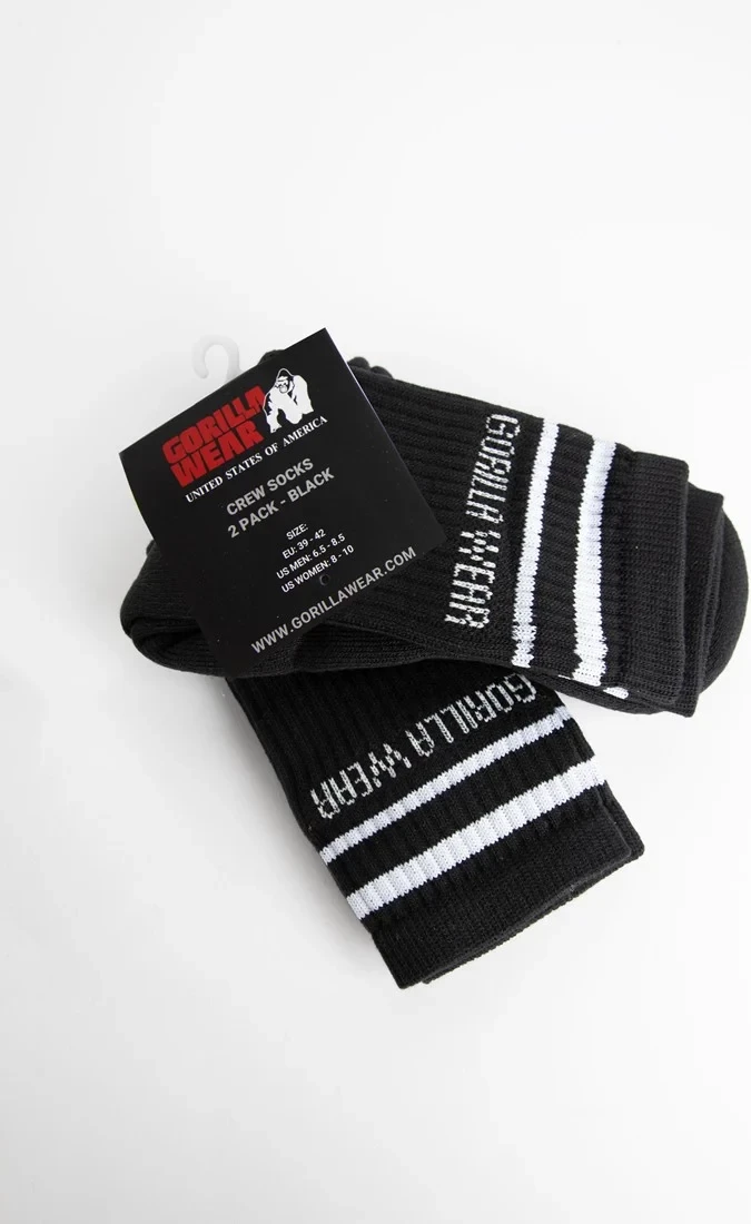 Crew Socks 2-Pack - Black [Madhësia: 35-38]