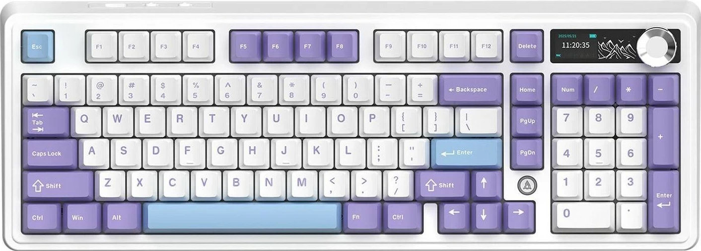 Tastierë mekanike Ajazz AK980 V2, 98%, wireless/Bluetooth, RGB, hot-swap, vjollcë