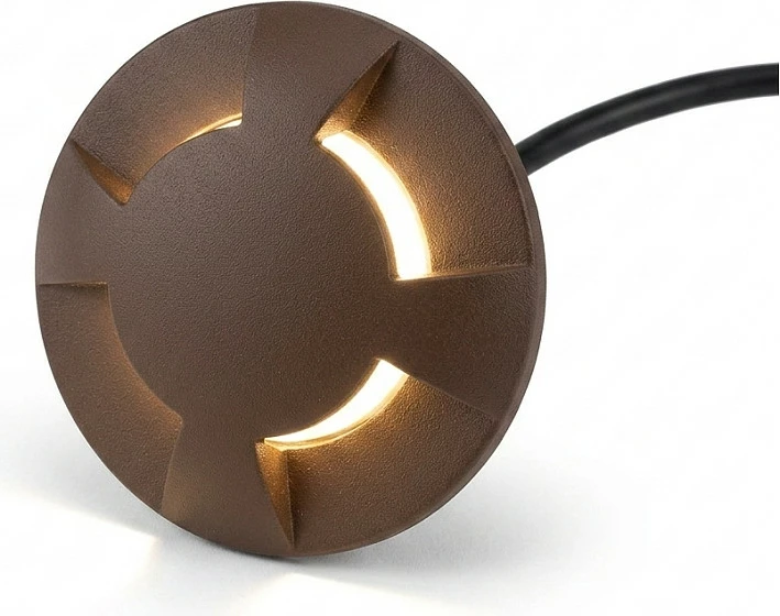 Spot LED për dysheme Synergy21 ARGOS Segment-4, IP67, dritë e ngrohtë, kafe