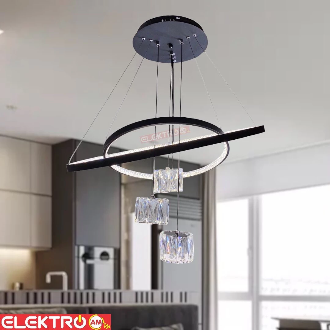 Abazhur kristal LED i varur 1765-3+2