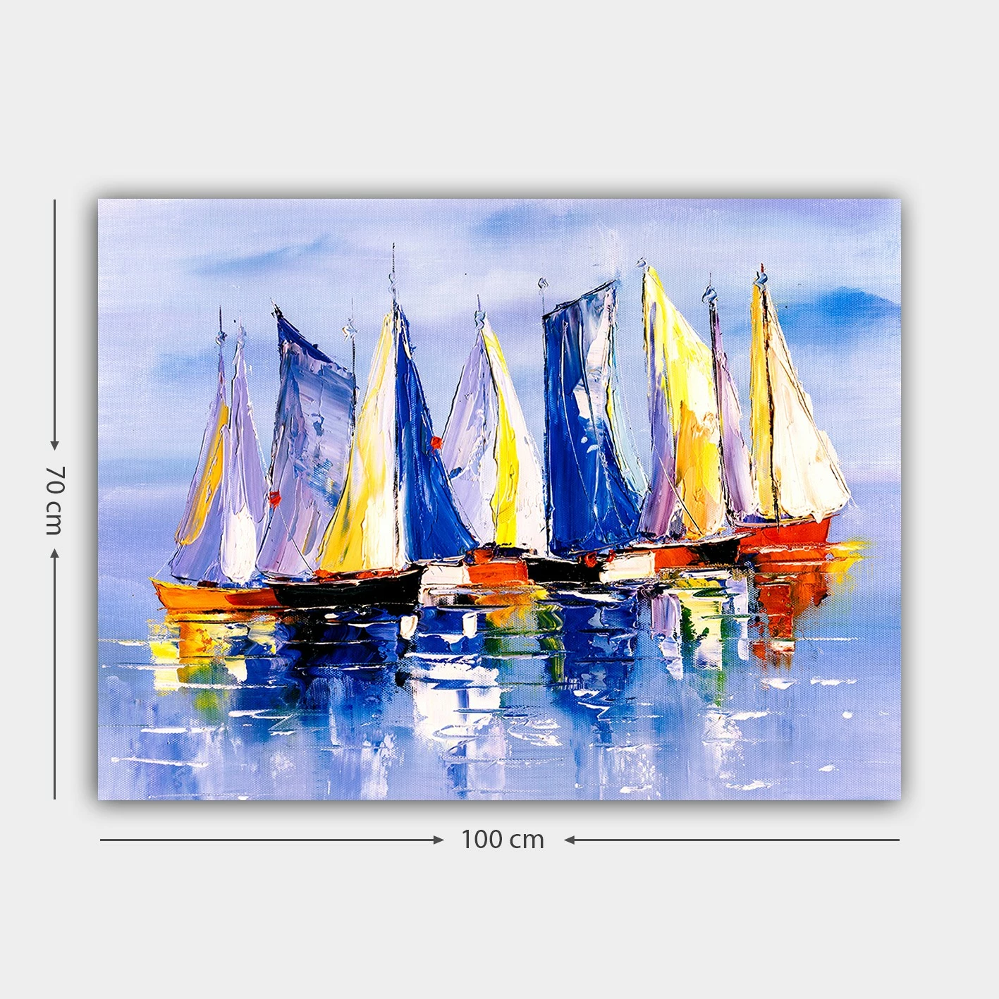 Pikturë dekorative në kanavacë, shumëngjyrëshe, 70x100cm, 619226807_70100