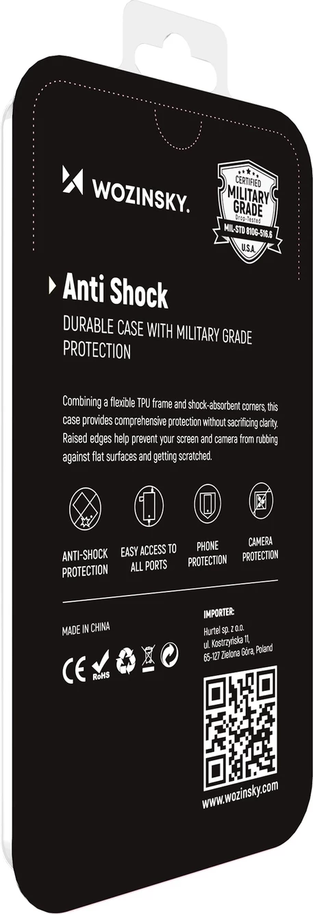 Mbështjellës Wozinsky Anti Shock për Samsung Galaxy A73, transparent