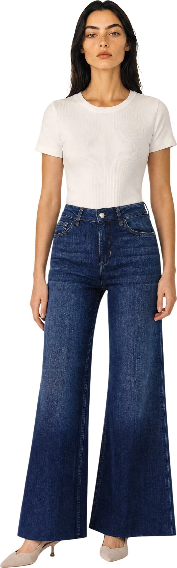 Xhinse për femra Liu Jo UF6106 D0356, blu e errët denim [Madhësia: W33]