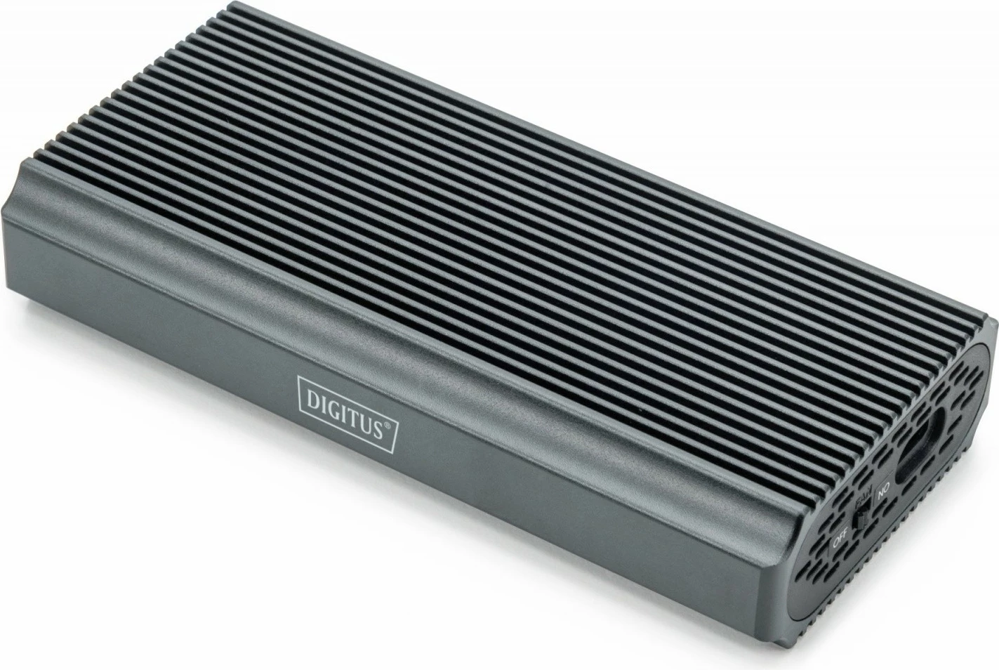 Kasë Digitus DA-71158 për SSD M.2 NVMe, USB 4.0 Type-C, Alumini, Gri