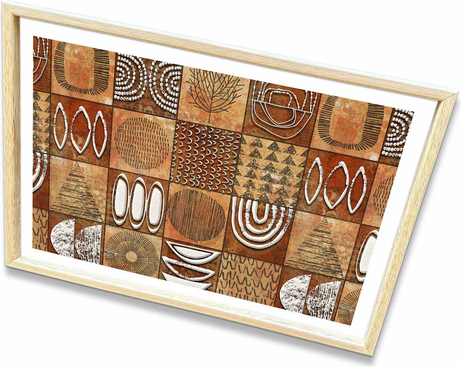 Pikturë dekorative me kornizë druri, MDF, Wallity, Ahswabisabi-008, 42x62cm