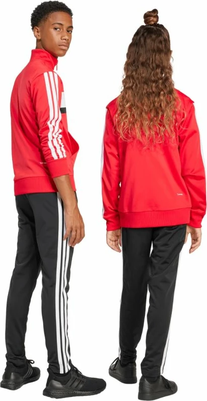 Trenerka për fëmijë adidas, e kuqe dhe e zezë [Madhësia: 176 cm]