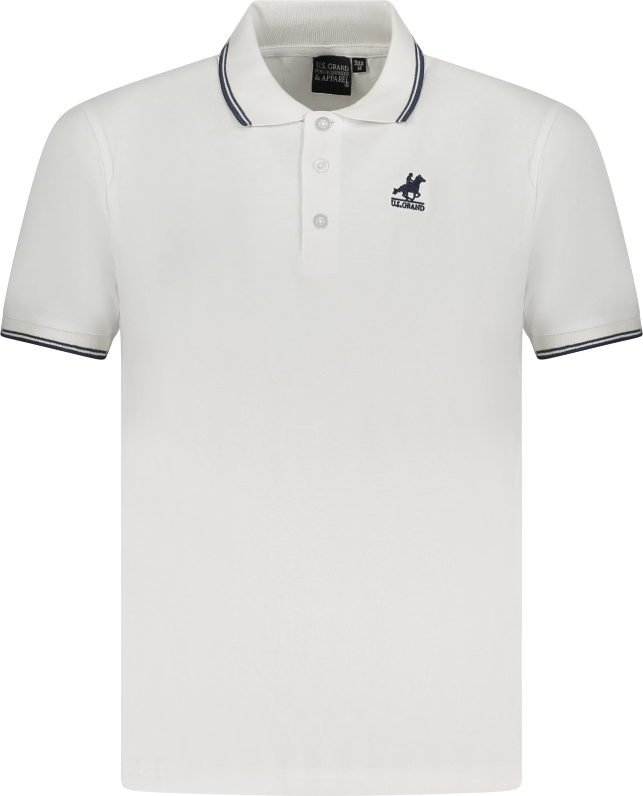 Maicë polo për meshkuj U.S. GRAND POLO, e bardhë