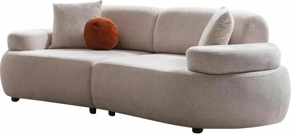 Divan treshe Atelier del Sofa, ngjyrë krem, Rio