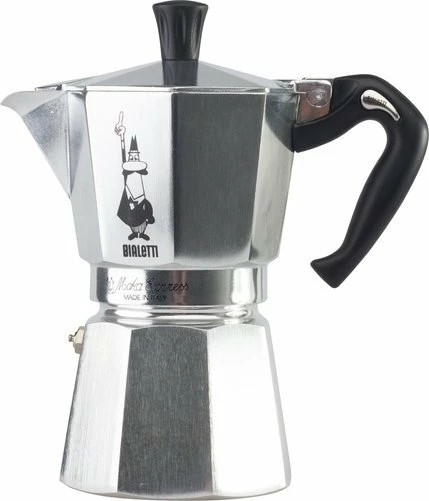 Aparat kafeje moka Bialetti Moka Express 6 filxhanë 300 ml (990001163), Argjend