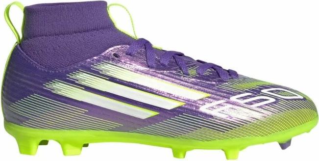 Atlete futbolli për fëmijë adidas F50, vjollcë