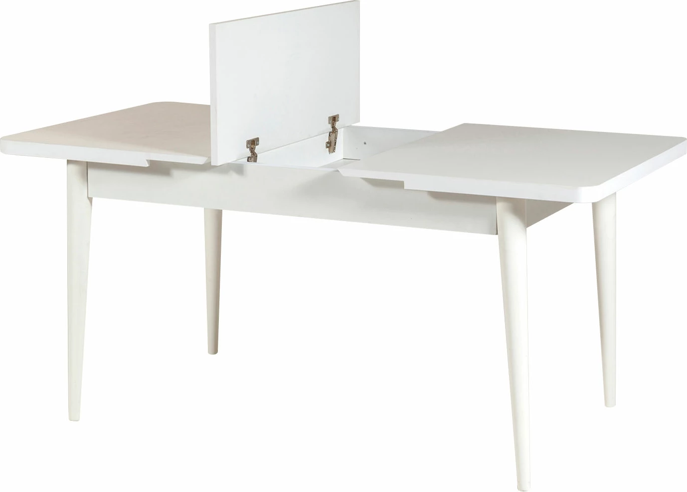 Set tavoline me karrige për ngrënie, e zgjatshme, Hanah Home, Vina e bardhë, Soho gri, 5 pjesë