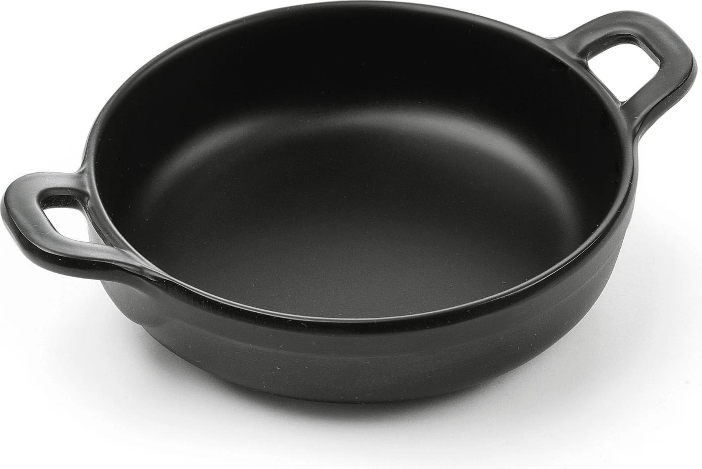 enë servirjeje mini e rrumbullakët melamine, Fine Dine Little Chef, 189x147x37 mm, e zezë