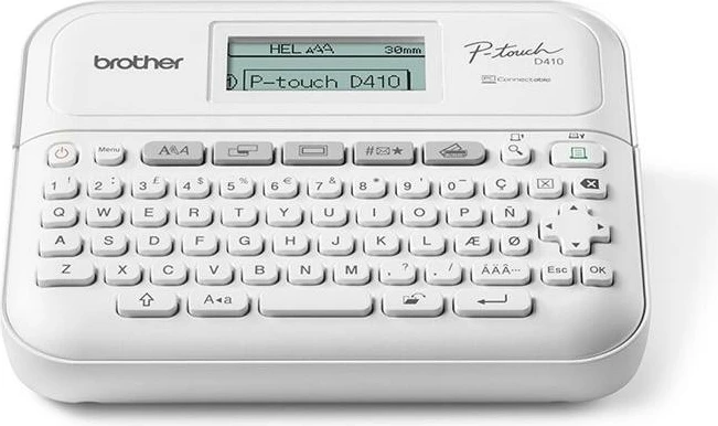 Printer etiketa, Brother, PT-D410VP (PTD410VPRG1), 203 dpi, i bardhë