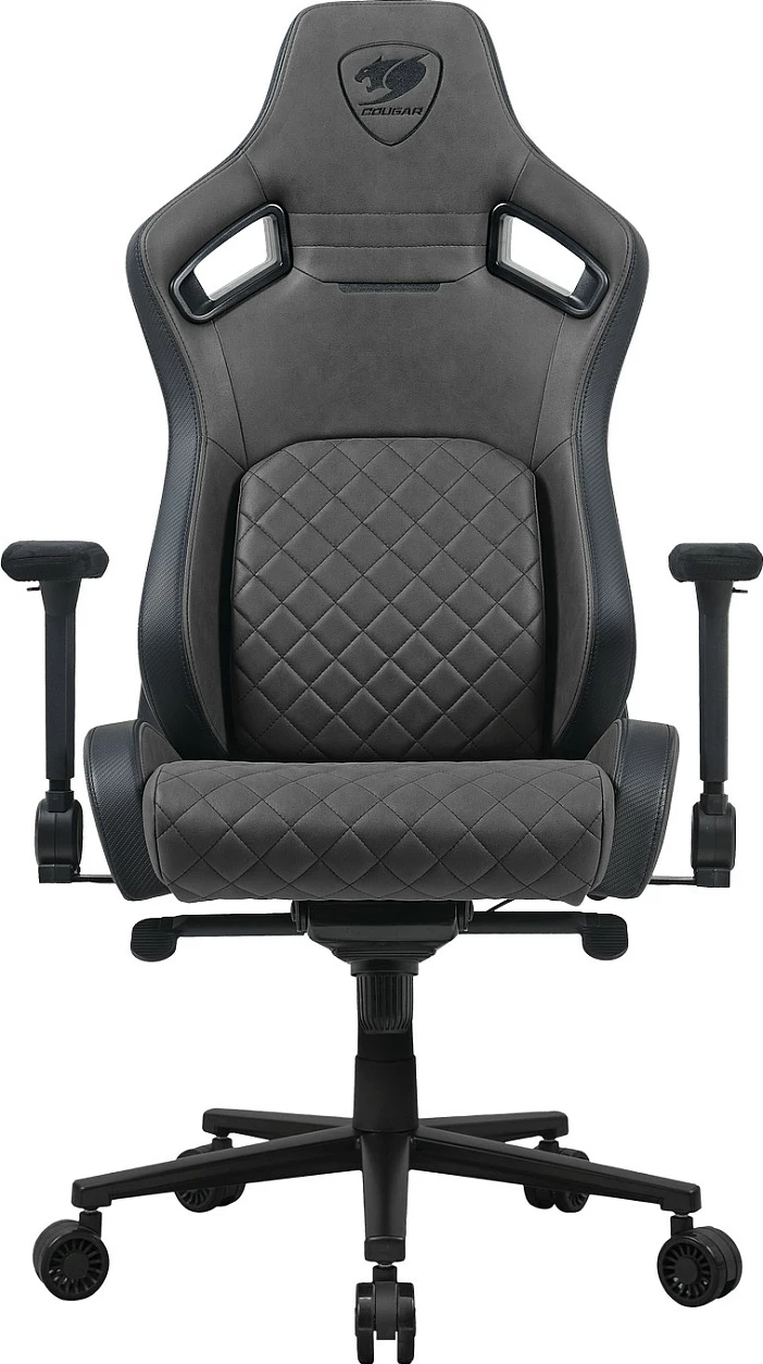 Karrige gaming Cougar Defensor S Jet Gray F, 150 kg, 4D armrests, pëlhurë, gri/zezë