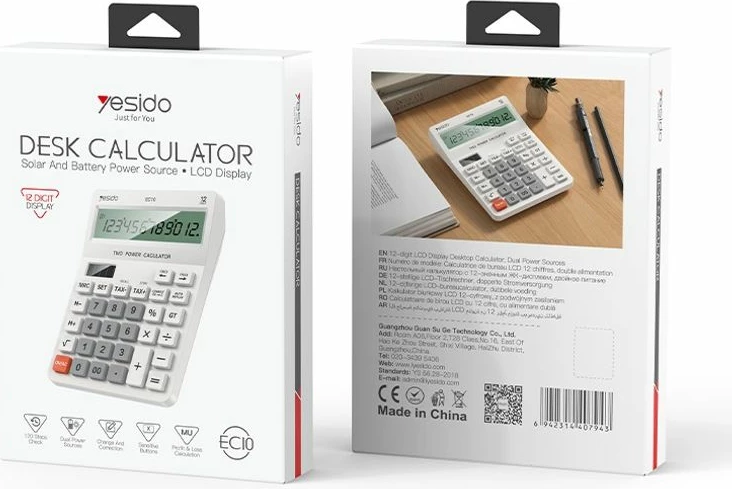 Kalkulator 12-digit Lcd