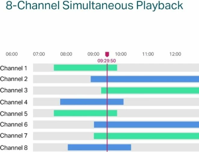 Regjistrues video rrjeti (NVR) TP-LINK VIGI NVR1008H-8P, 8-kanal, PoE+, 4K HDMI, deri 10TB, i zi
