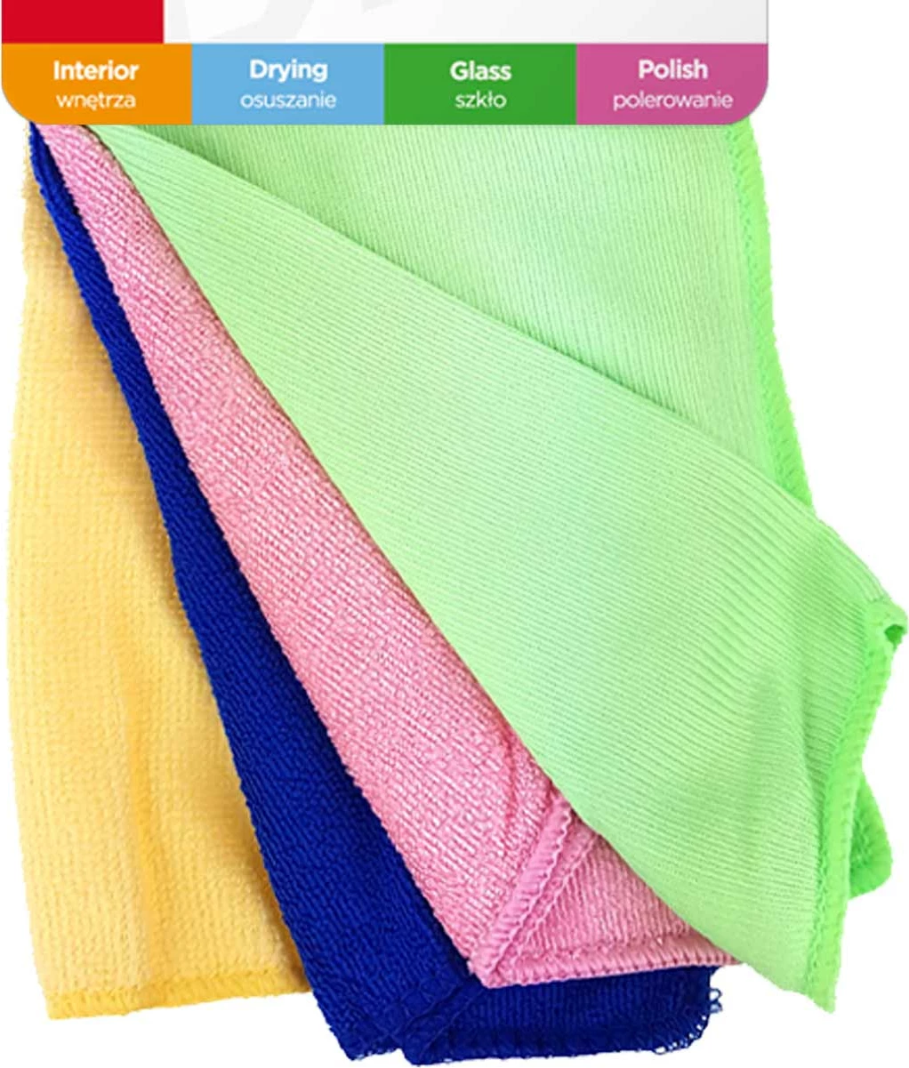 Peshqir mikrofibre për pastrim – 4 lloje 30×30 cm