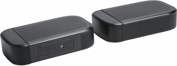 Soundbar JBL Bar 1000 MK2 7.1.4 Dolby Atmos/DTS:X 10\" subwoofer wireless 880W RMS, e zezë, set me subwoofer dhe altoparlantë të pasëm