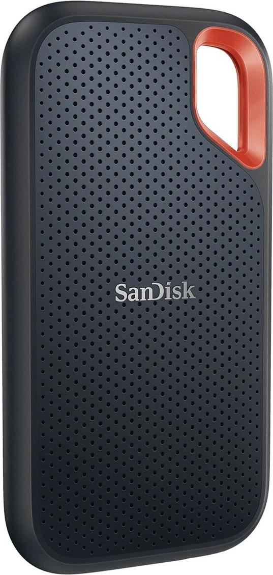 Disk i jashtëm SSD SanDisk Extreme Portable, 2 TB, USB Type-C, 3.2 Gen 2, 1050 MB/s, Mbrojtje me fjalëkalim, E zezë