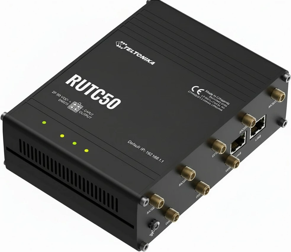 Router Teltonika RUTC50 V2, eSIM, 5G/4G LTE/3G, Wi‑Fi 6, i zi
