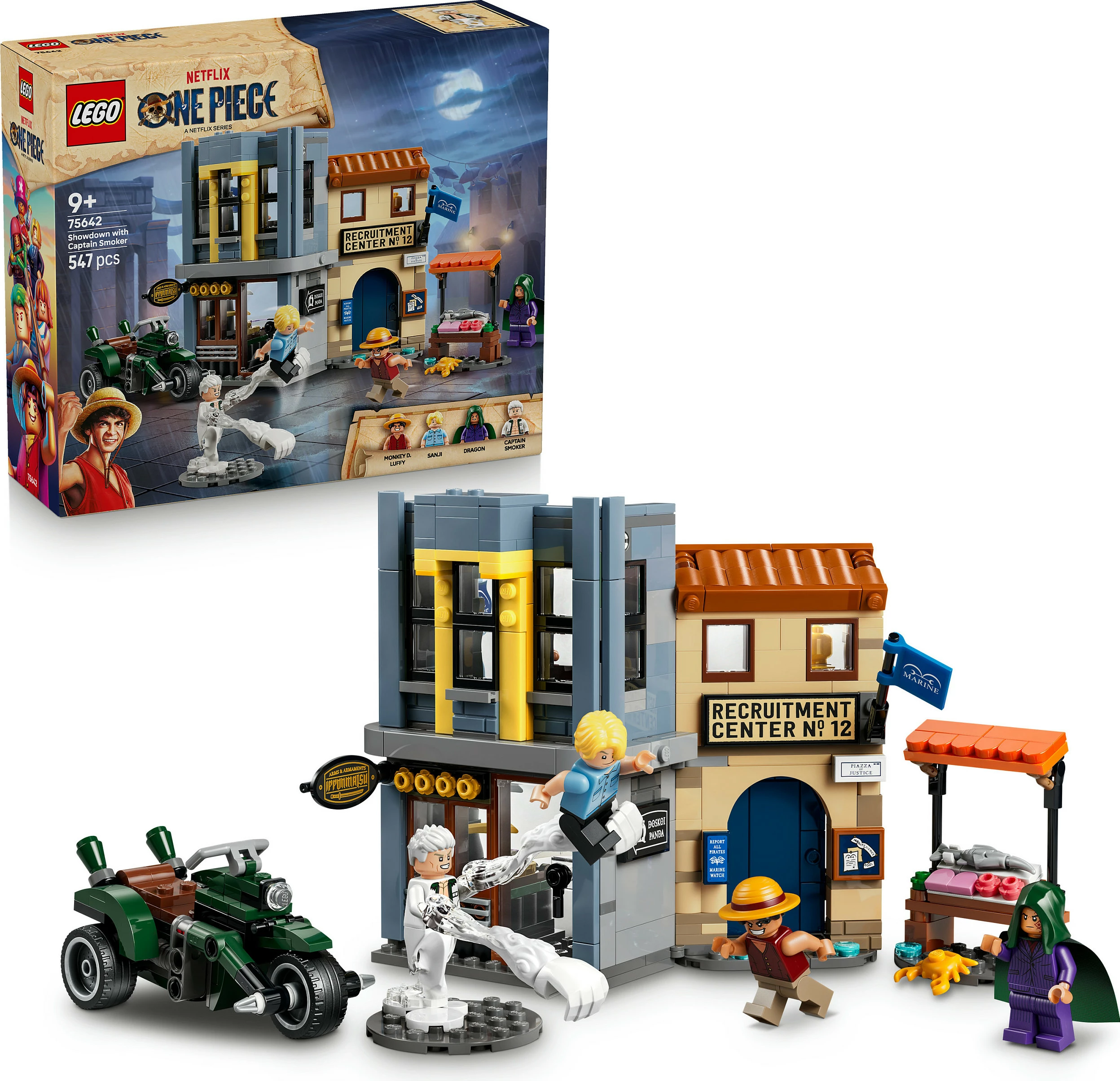 Set LEGO One Piece 75642 Showdown with Captain Smoker, 547 pjesë, 9+
