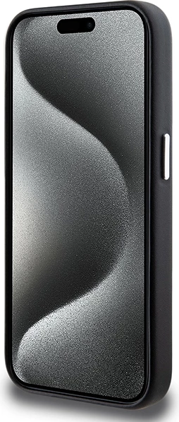 Mbështjellës BMW Signature Wrapped Metal MagSafe për iPhone 15 Pro, i zi