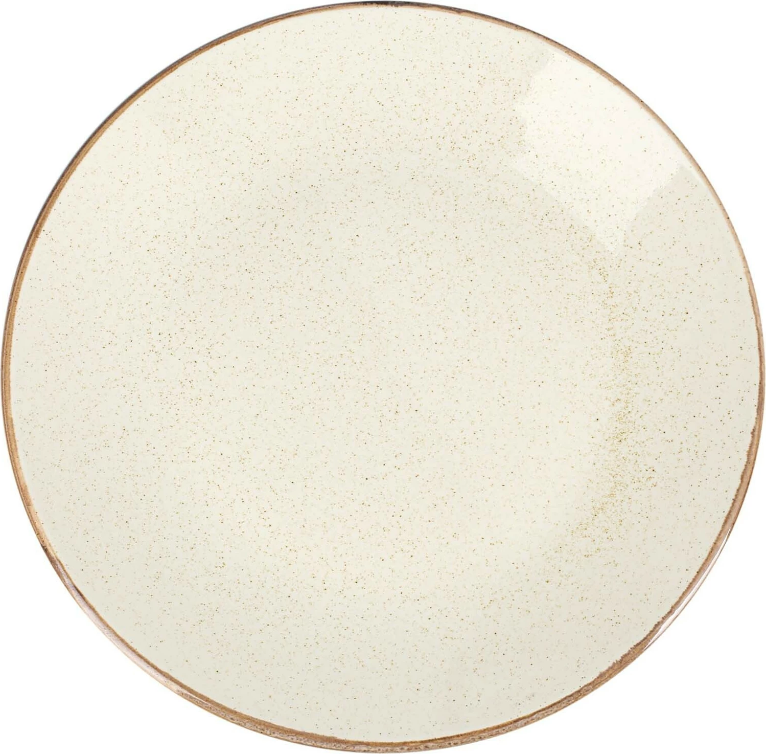 Pjatë e sheshtë Porland Seasons Sand 200 mm, bezhë/krem, set 6 copë