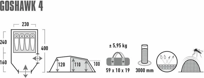 Tenda High Peak Goshawk 4 10307