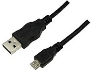 Kabllo USB LogiLink A në micro B, USB 2.0, 0.6 m, e zezë