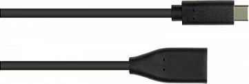 Kabllo OTG USB-C në USB-A GoodConnections 2811-OTG, 0.1 m, USB 3.2 Gen 1, e zezë