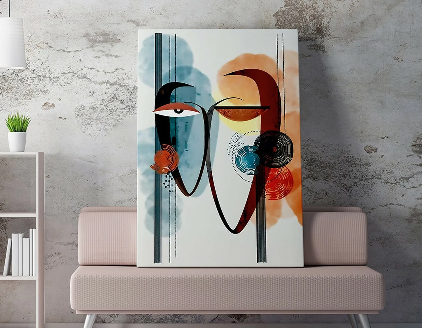 Pikturë dekorative në kanavacë Wallity, WY244, 50x70cm