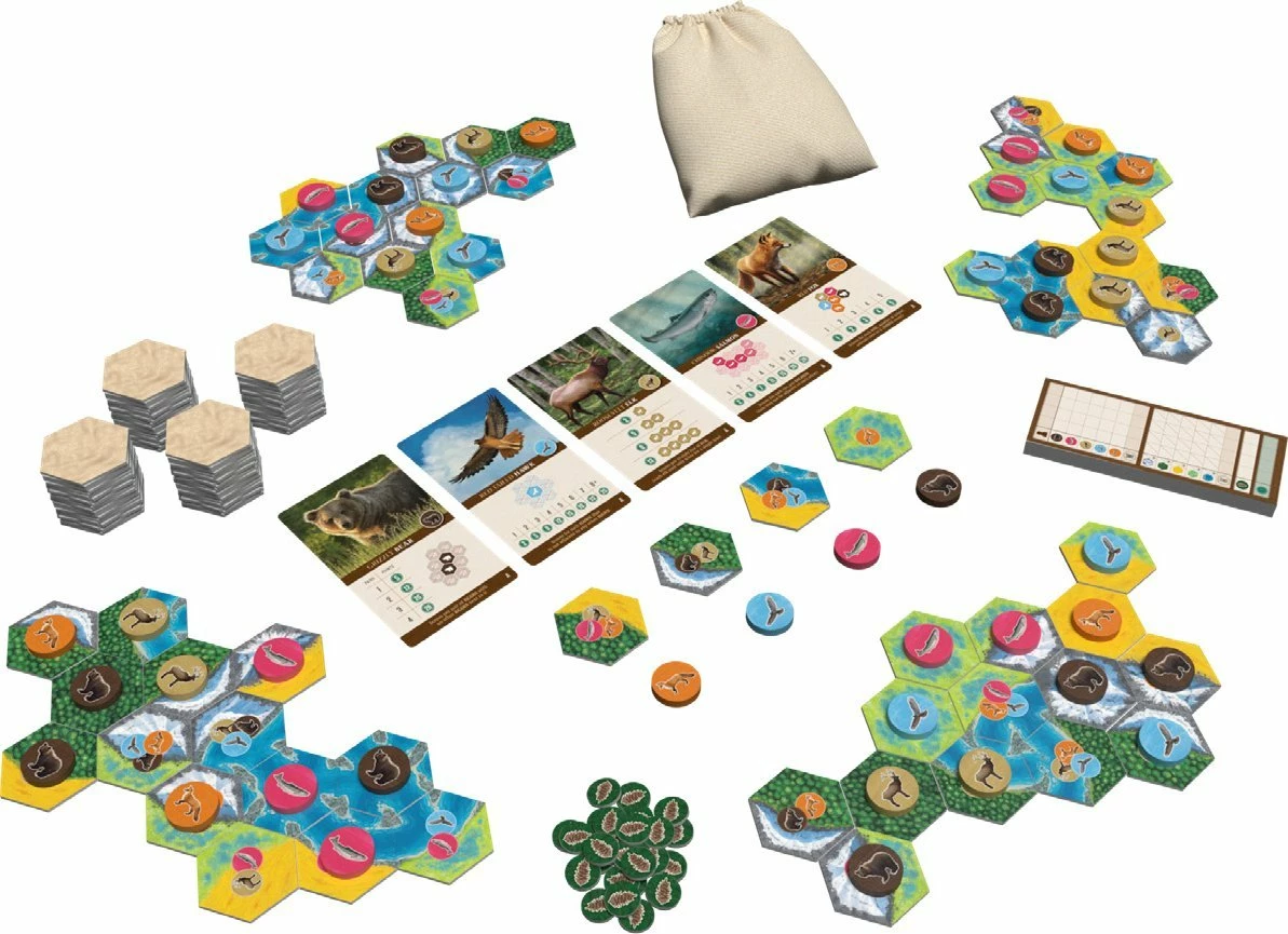 Lojë tavoline Lucky Duck Games Kaskadia, 1-4 lojtarë, 45 min, 10+ vjeç, version polonisht